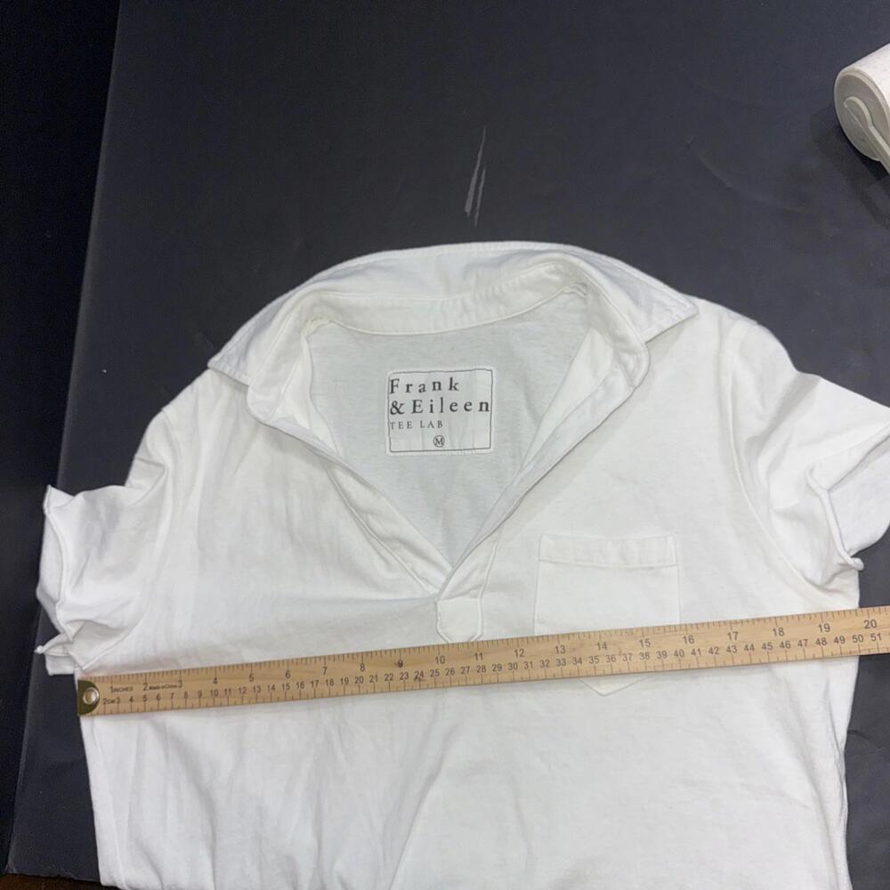 FRANK & EILEEN Lauren Polo Dress Heritage White Minimalist Short Sleeve - Picture 4 of 9